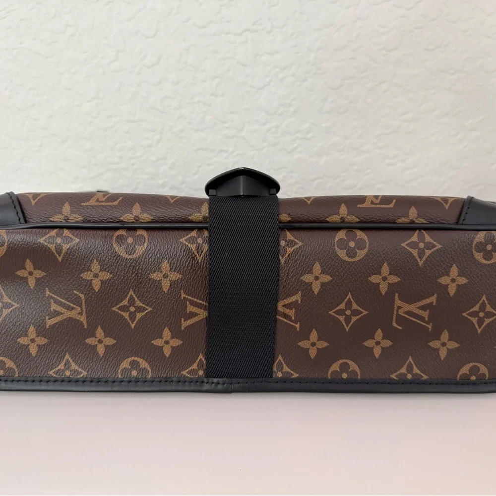 Louis Vuitton Monogram Messenger Bag in Brown and Black - Picture 7 of 16